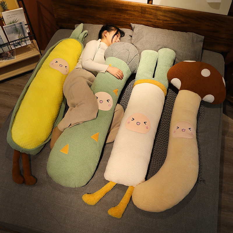 Bolster Pillow Long - Cartoon Long Sleep Pillow Soft Vegetable