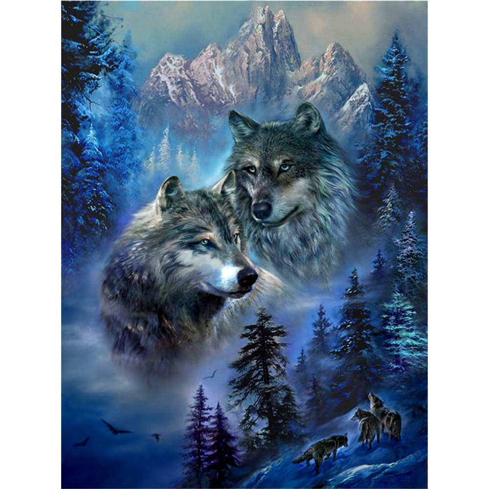 Home Textiles Discount - Animal Wolf DIY 11CT Embroidery Cross