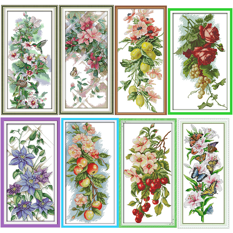 Home Textiles Discount - Stamped Cross Stitch Kits DIY Floral