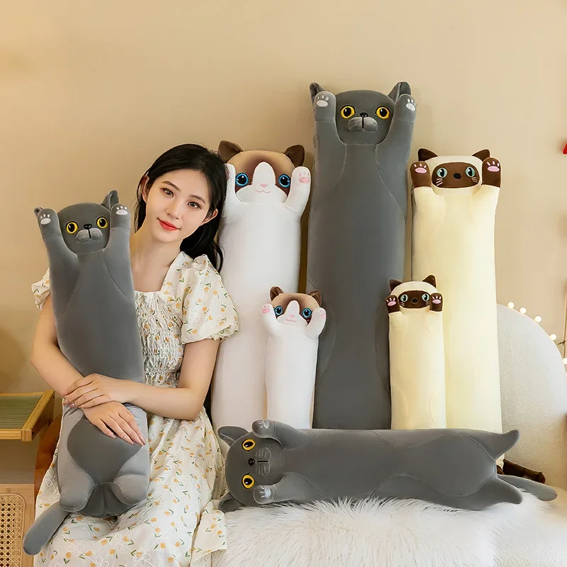 50~110cm Squishy Cat Long Doll - Bolster Pillow Long 评论和价格