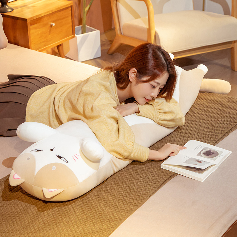 50-130cm Kawaii Soft Long Cat  - Bolster Pillow Long 评论和价格