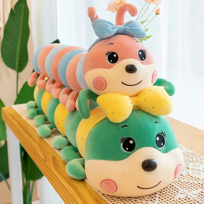 120cm Cute Bow Caterpillar Thr - Bolster Pillow Long 评论和价格