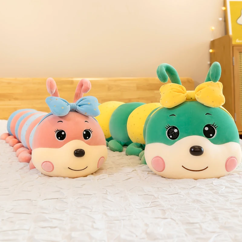 120cm Cute Bow Caterpillar Thr - Bolster Pillow Long 评论和价格