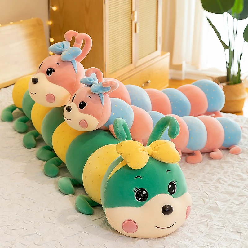 120cm Cute Bow Caterpillar Thr - Bolster Pillow Long 评论和价格