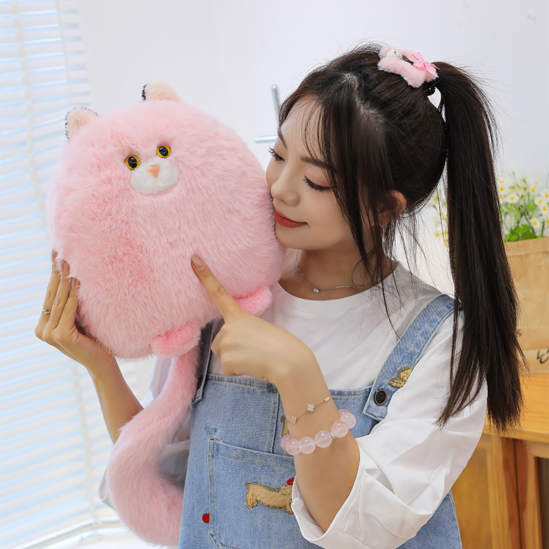 Cute Chubby Cat Dolls Plush To - Bolster Pillow Long 评论和价格