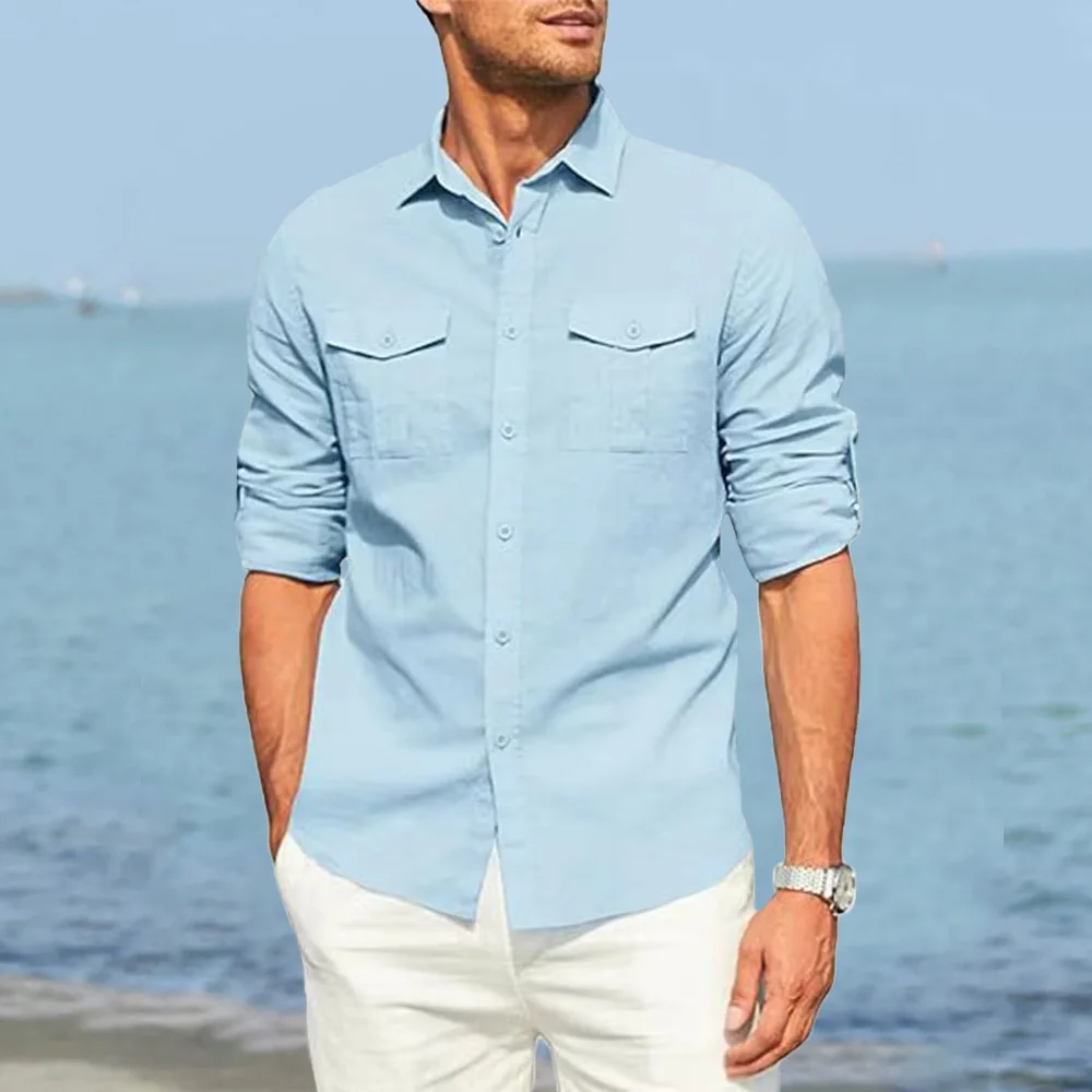 Autumn New Men's Pure Color Sh - Quilt Cotton Summer 评论和价格