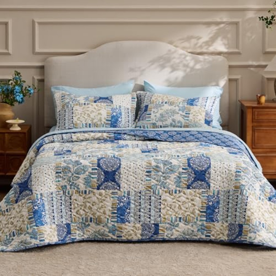 Patchwork Quilt Queen Size - S - Quilt Cotton Summer 评论和价格
