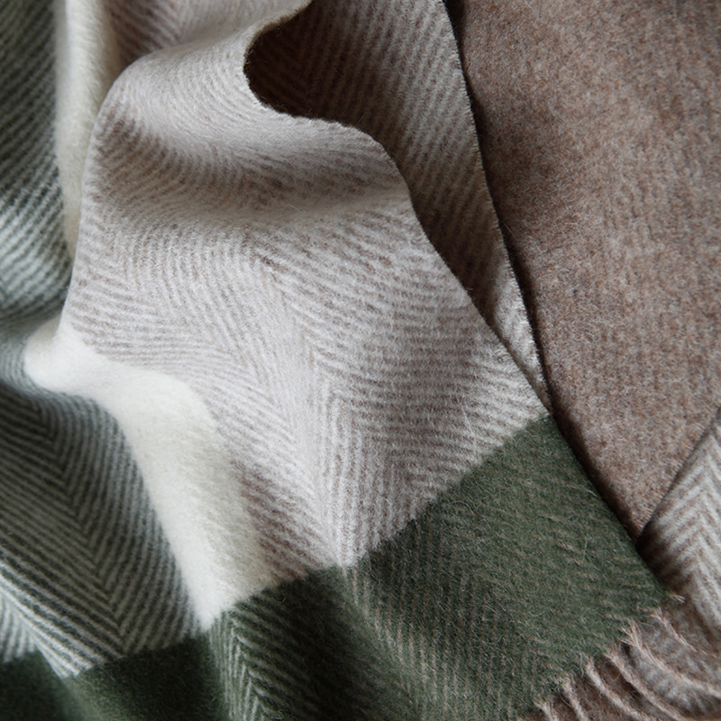 Cashmere Herringbone Pattern W - Wool Blanket Herringbone 评论和价格