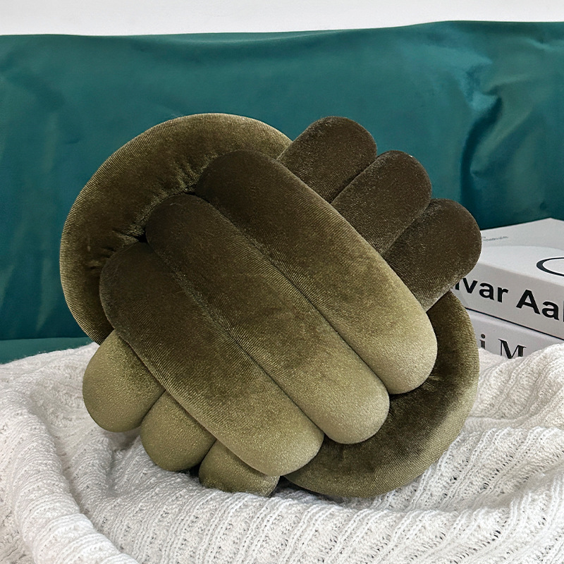 Cozy Hand-woven Knotted Pillow - Floor Cushion Pouf 评论和价格