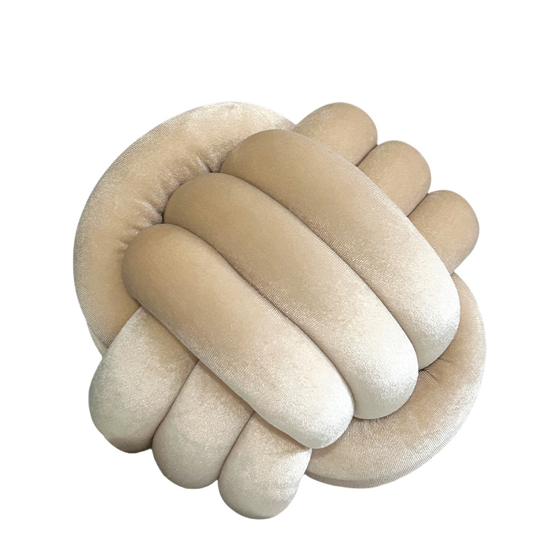 Cozy Hand-woven Knotted Pillow - Floor Cushion Pouf 评论和价格