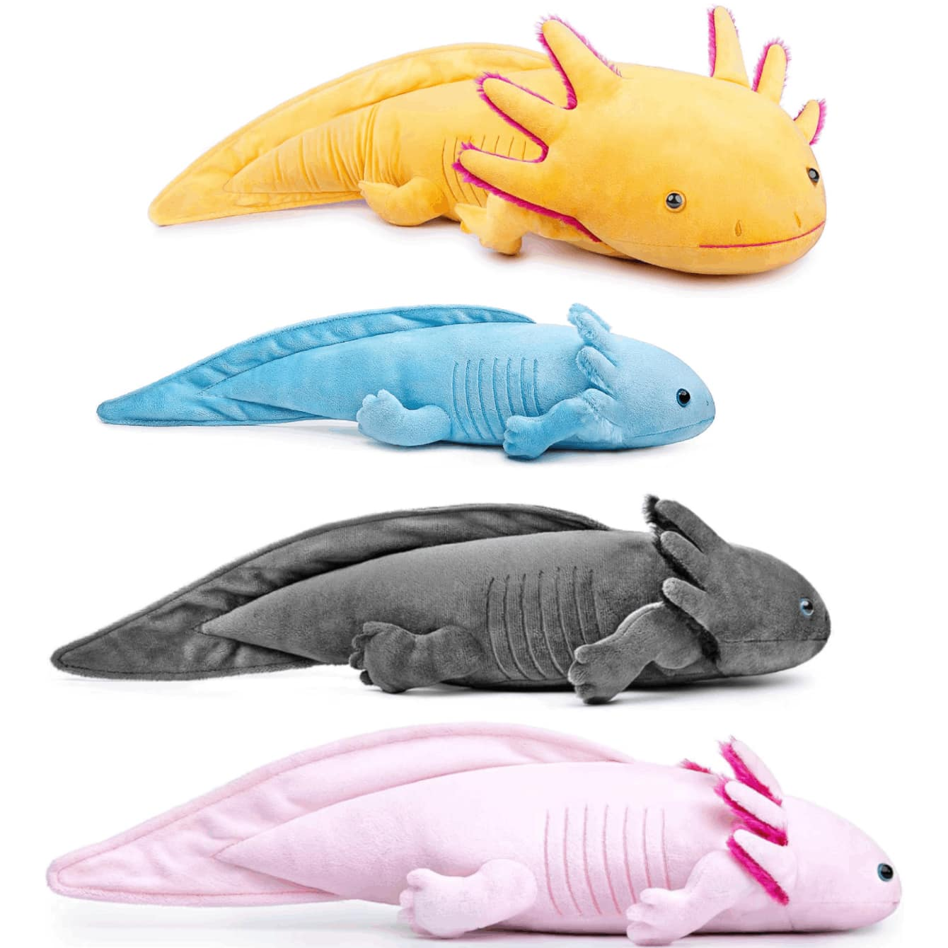 Kawaii Colorful Newt Plush Toy - Bolster Pillow Long 评论和价格