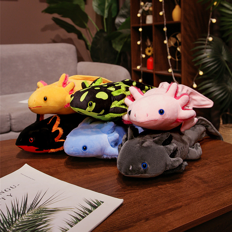 Kawaii Colorful Newt Plush Toy - Bolster Pillow Long 评论和价格
