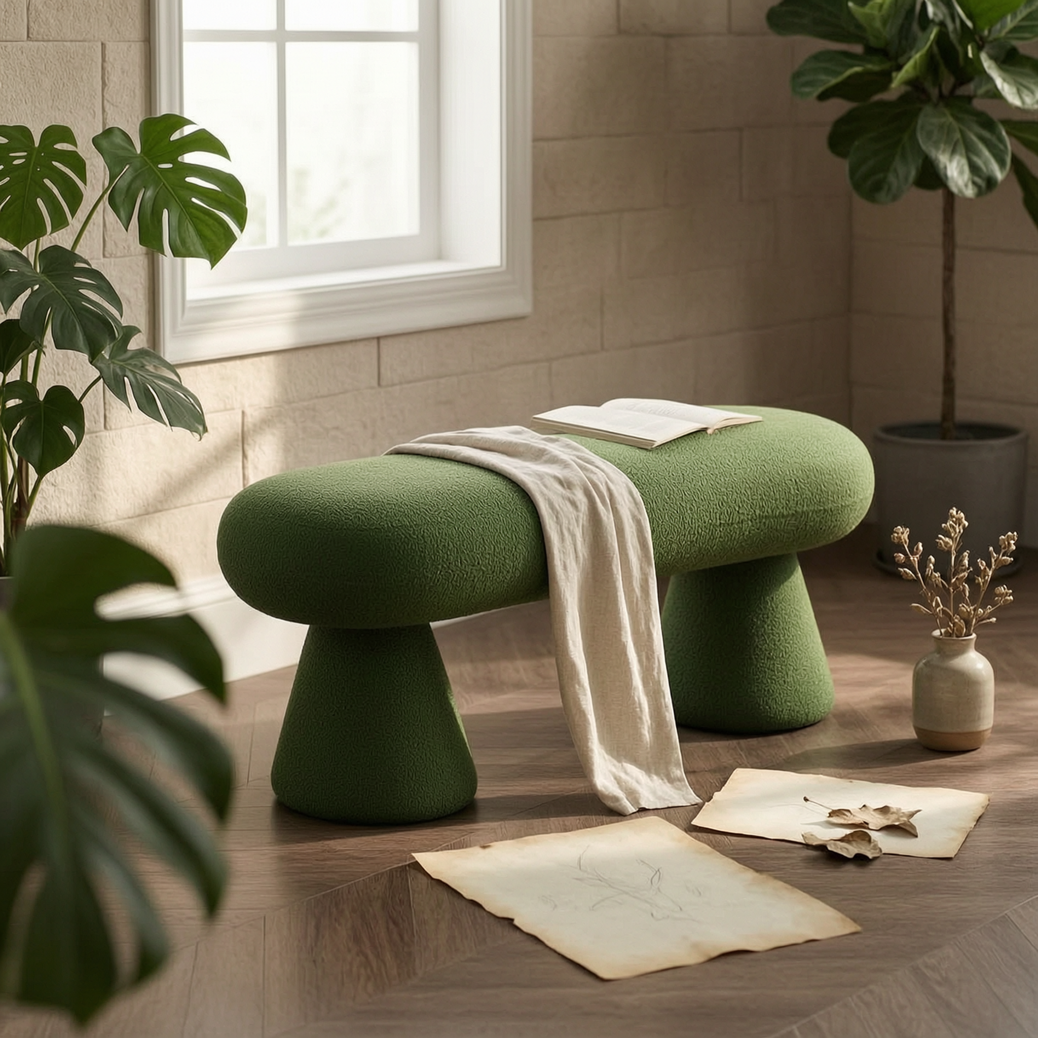 Boucle Textile Footrest Soft T - Home Of Textiles 评论和价格