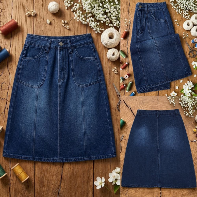 Women's High-Waisted Mid-Lengt - Quilt Cotton Summer 评论和价格