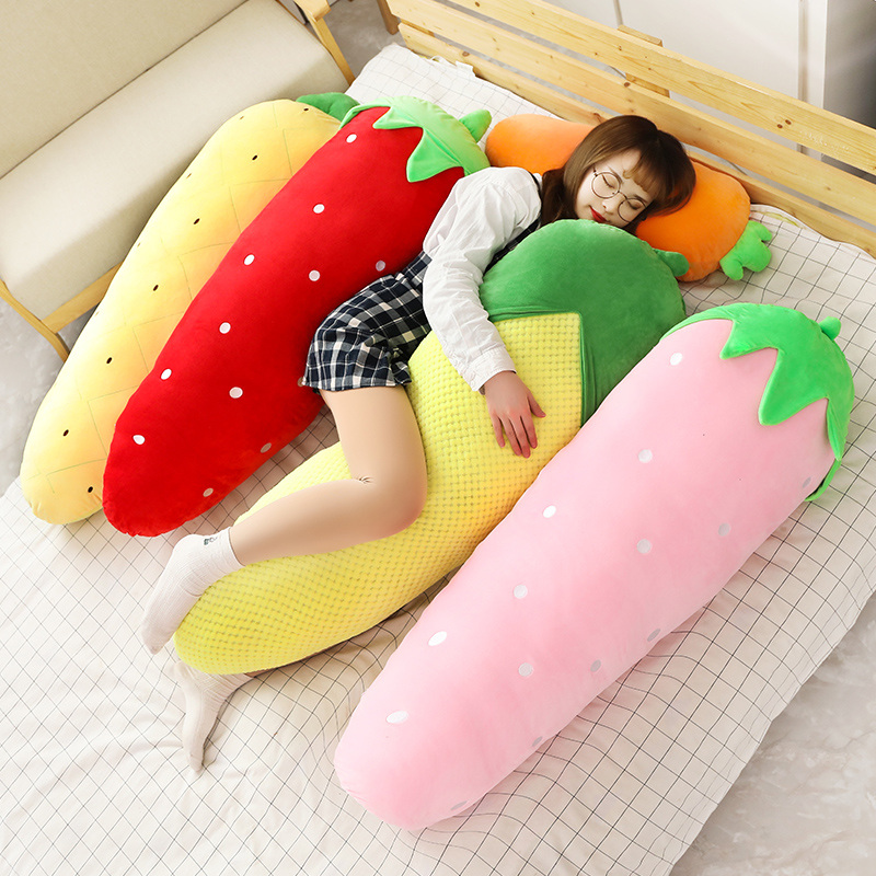 50/70/120CM Long Fruits Plush  - Bolster Pillow Long 评论和价格