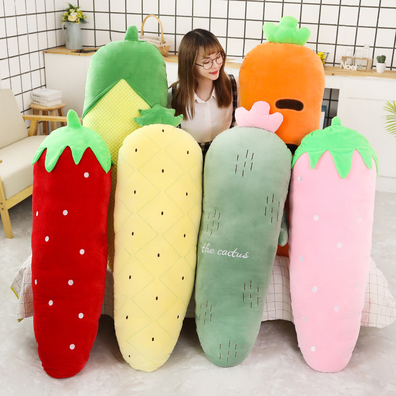 50/70/120CM Long Fruits Plush  - Bolster Pillow Long 评论和价格