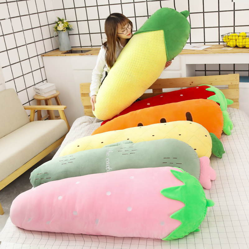 50/70/120CM Long Fruits Plush  - Bolster Pillow Long 评论和价格