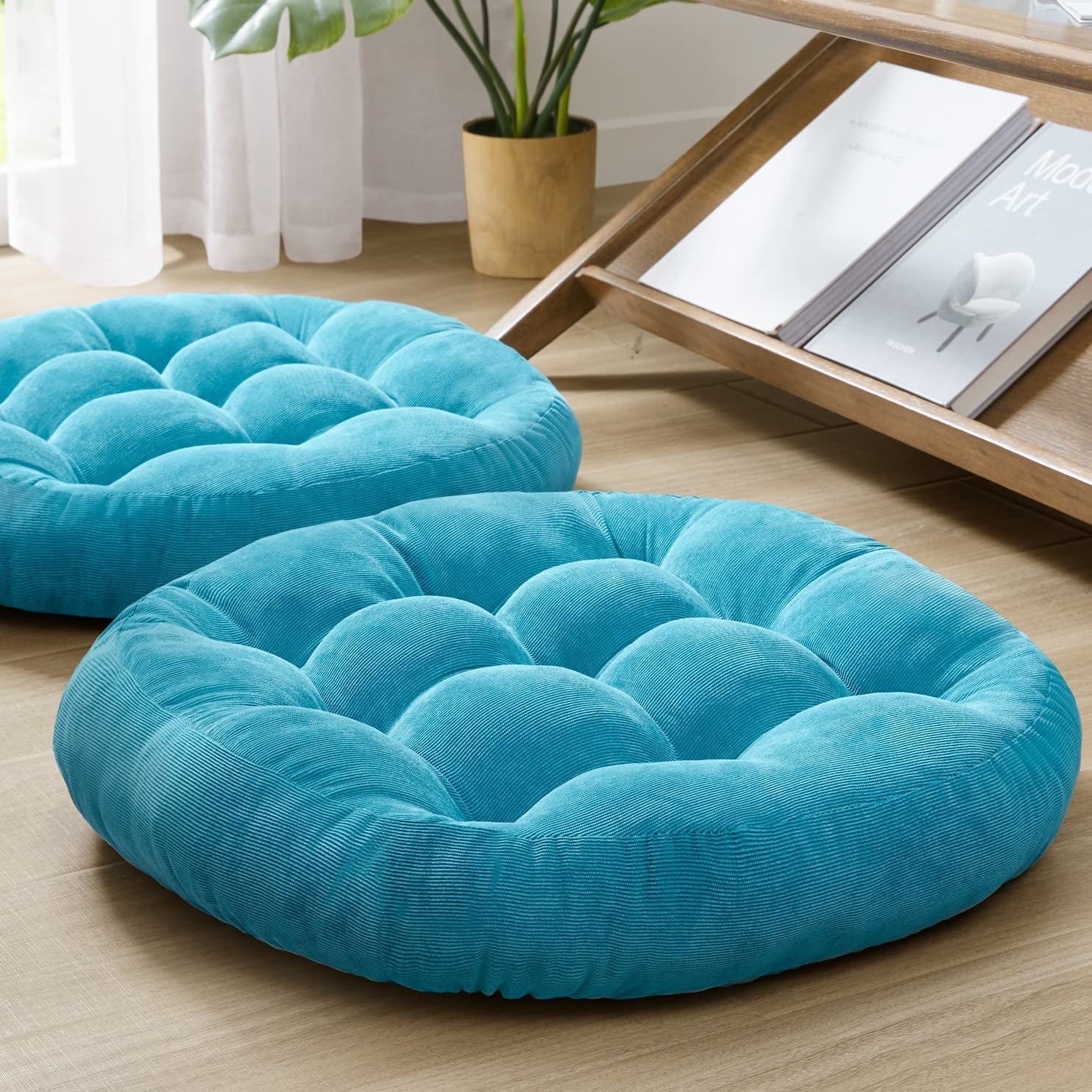 Large Round Floor Seat Cushion - Floor Cushion Pouf 评论和价格