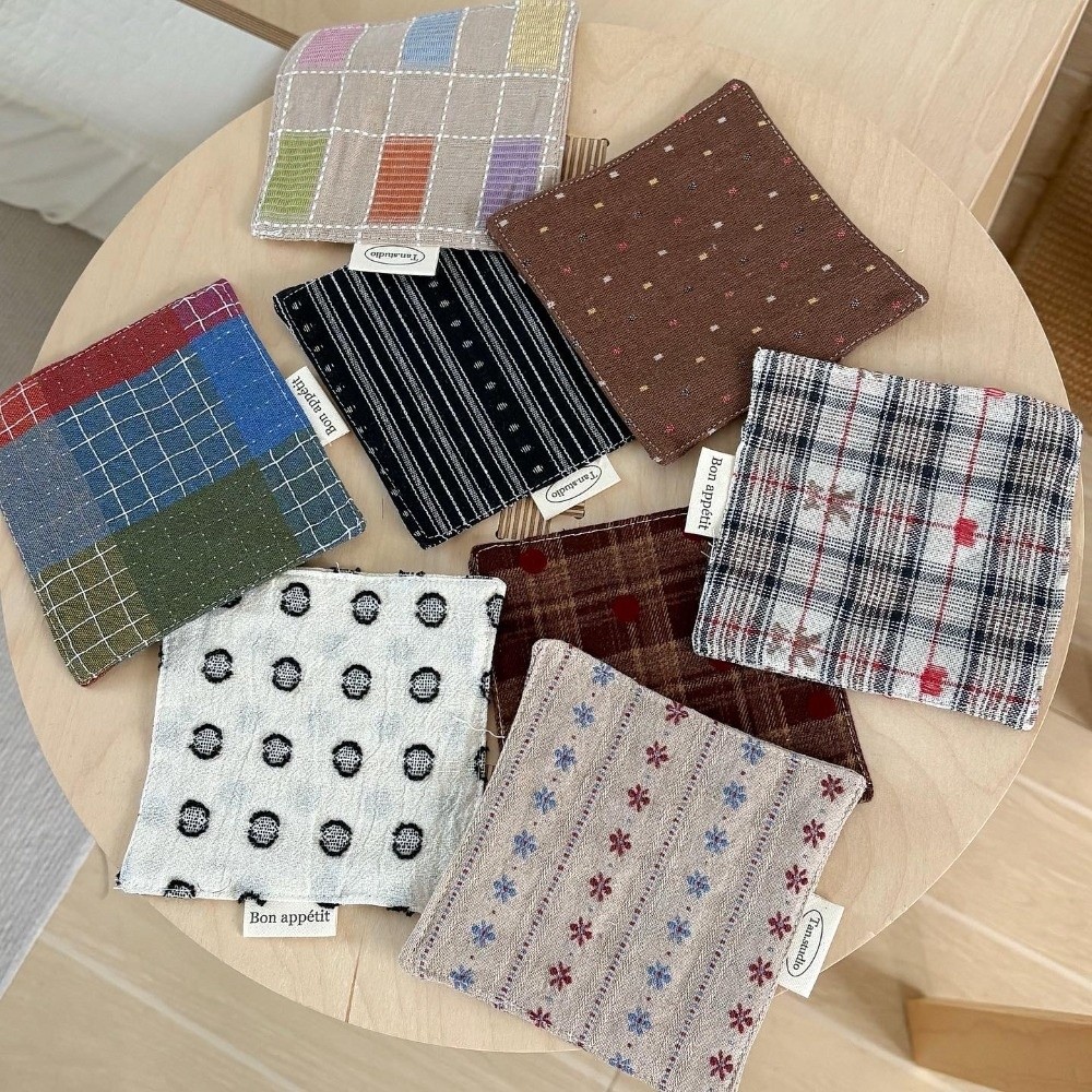 New Colored Water Cup Mat Cott - Home Textiles Discount 评论和价格