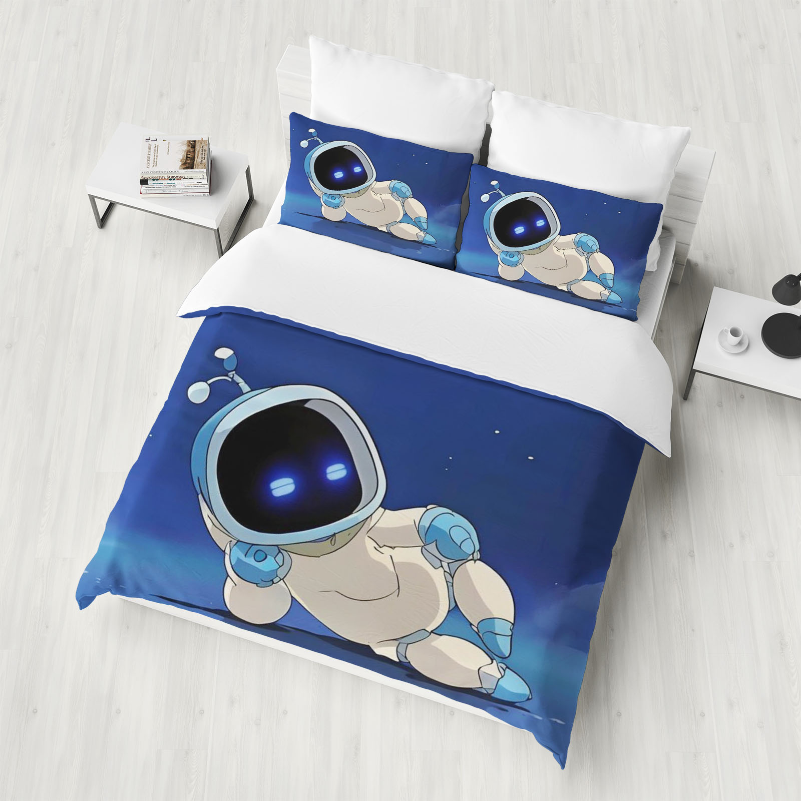 Print Cartoon Astro Bot Duvet  - Home Textiles Discount 评论和价格