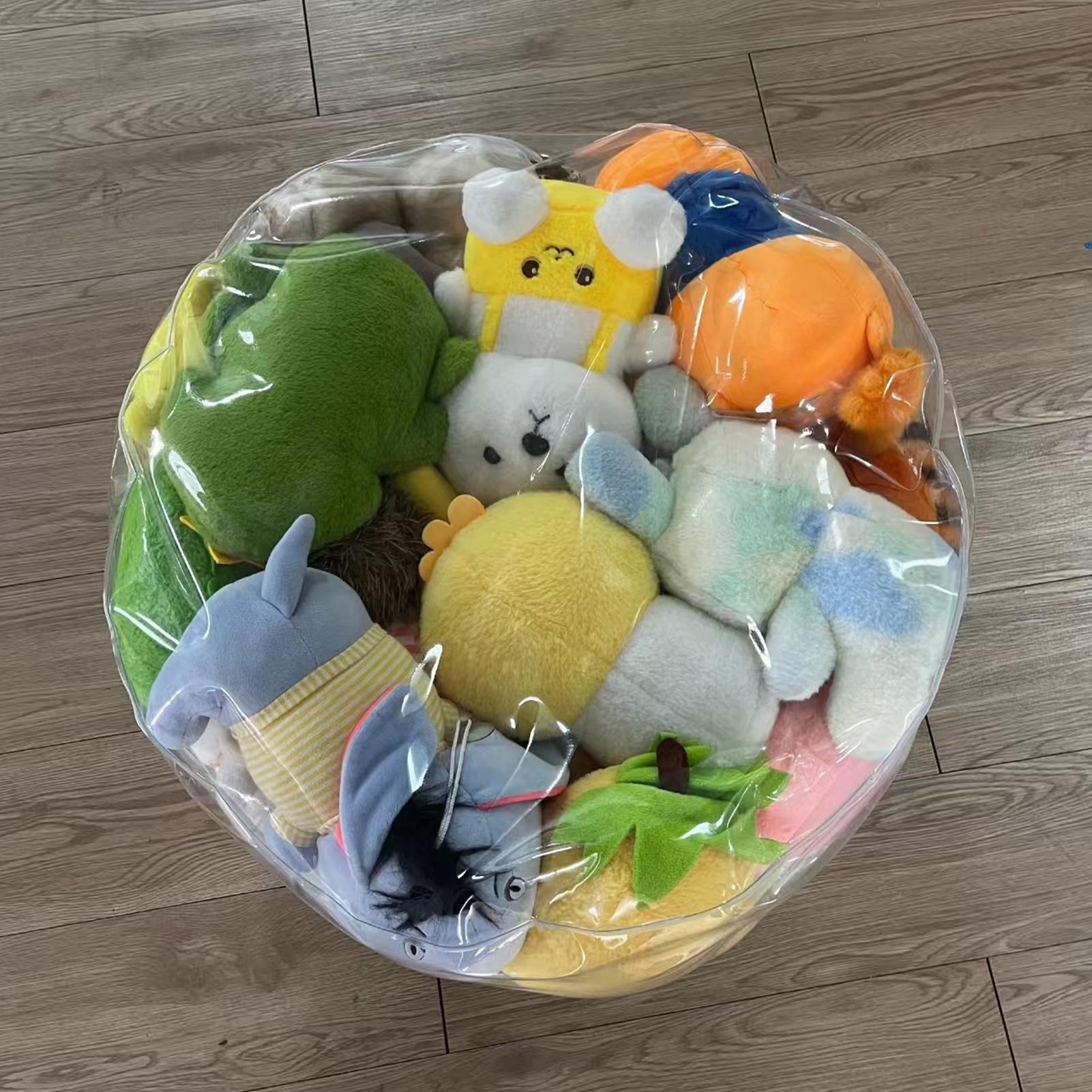 Clear Animal Storage Chair Plu - Floor Cushion Pouf 评论和价格