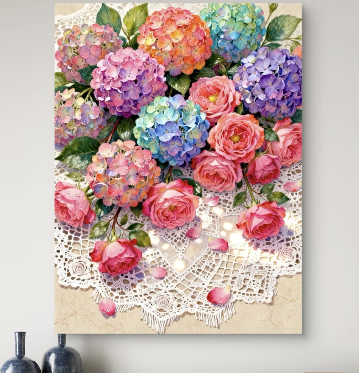 9CT 14ct hydrangea Printed Kit - Home Textiles Discount 评论和价格