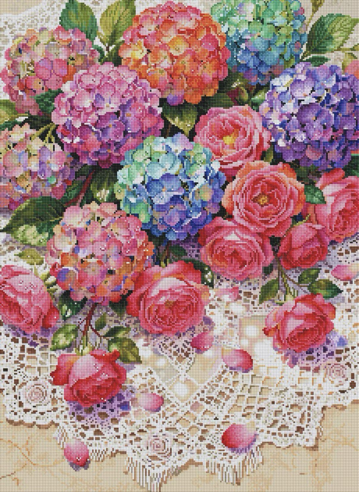9CT 14ct hydrangea Printed Kit - Home Textiles Discount 评论和价格