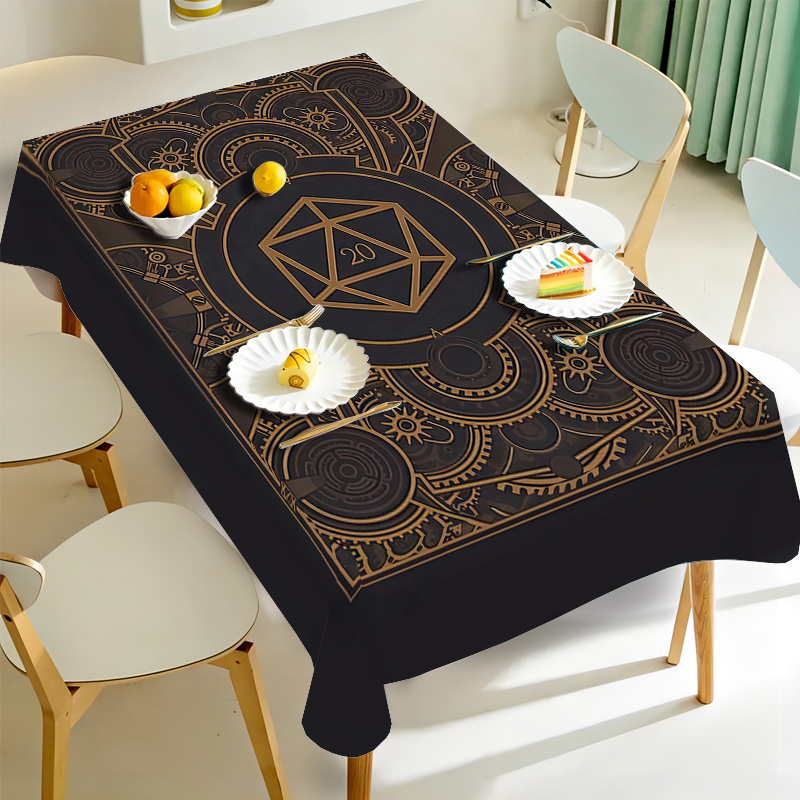 Steampunk Black Golden Gear Pa - Home Of Textiles 评论和价格