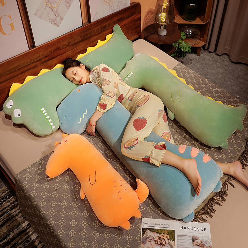80-140CM New Soft Long Fox Pil - Bolster Pillow Long 评论和价格