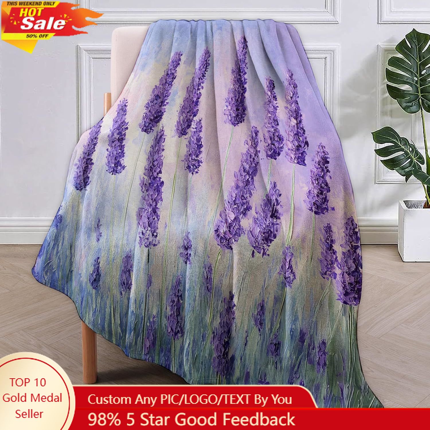 Camper Flannel Blanket, Camp G - Home Of Textiles 评论和价格