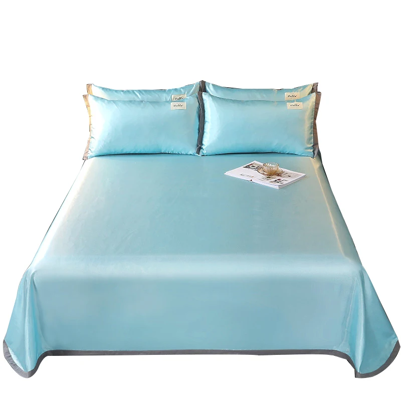 Summer Ice polyester Sheets Us - Silk Sheet Set 评论和价格