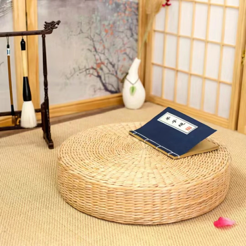 Hot 40cm*40cm Handmade Woven N - Floor Cushion Pouf 评论和价格