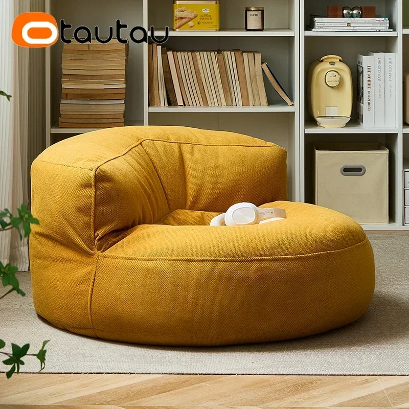 OTAUTAU Filled Bean Bag with F - Floor Cushion Pouf 评论和价格