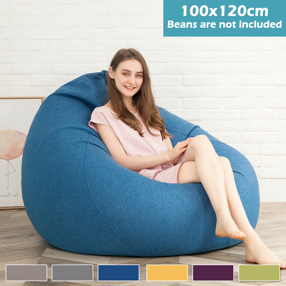Lazy Sofas Cover Chairs Withou - Floor Cushion Pouf 评论和价格