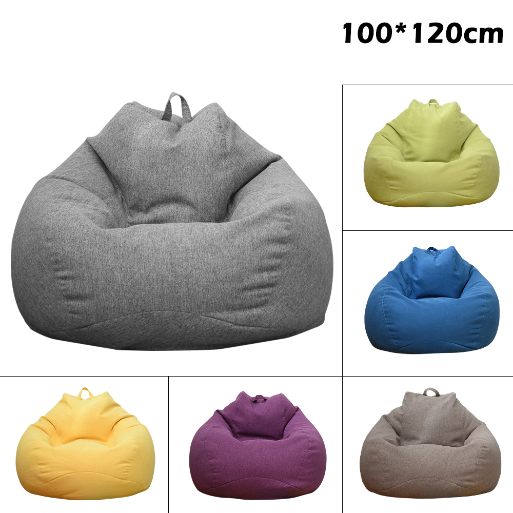 Lazy Sofas Cover Chairs Withou - Floor Cushion Pouf 评论和价格