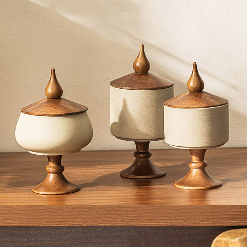 Retro Rough Pottery Storage Ta - Xt Home Textiles 评论和价格