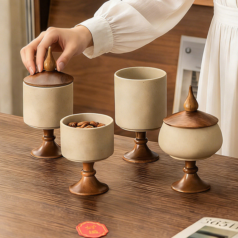 Retro Rough Pottery Storage Ta - Xt Home Textiles 评论和价格