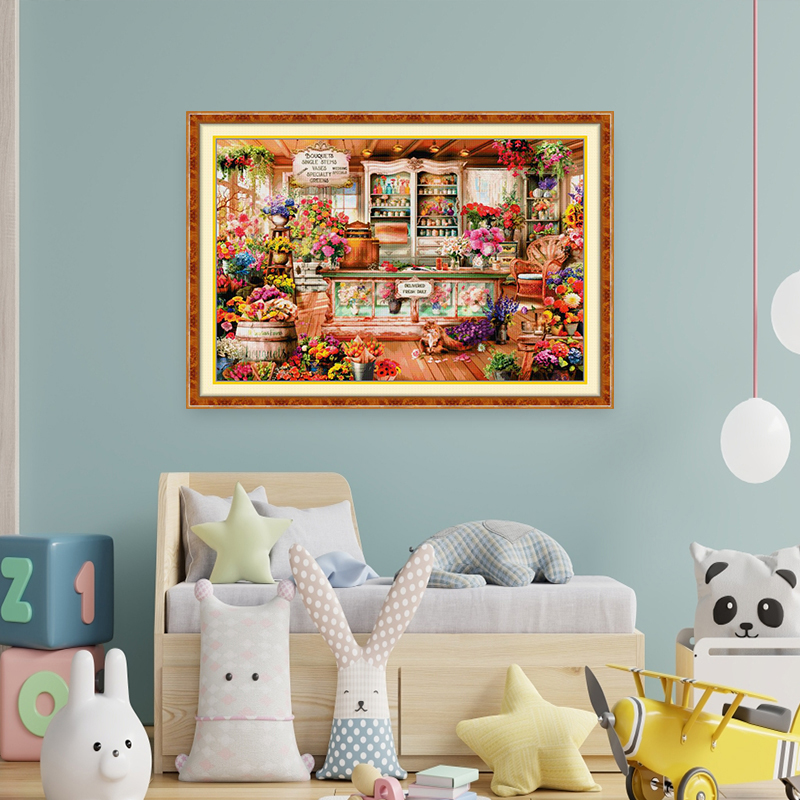 Joy Sunday Flower Shop Pattern - Home Textiles Discount 评论和价格