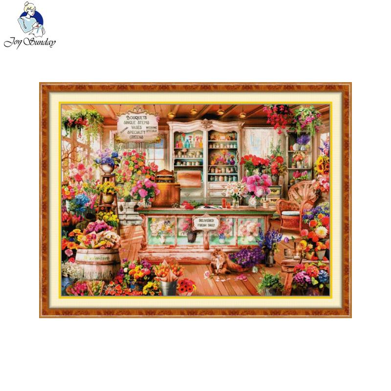 Joy Sunday Flower Shop Pattern - Home Textiles Discount 评论和价格