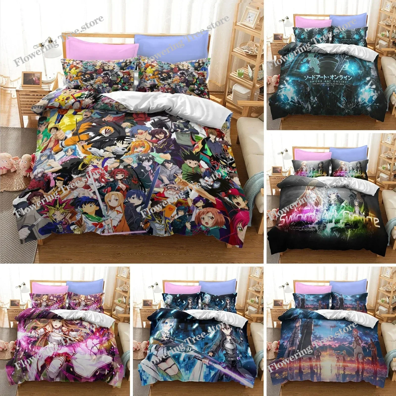 Anime Sword Art Online Bedding - Home Textiles Online 评论和价格