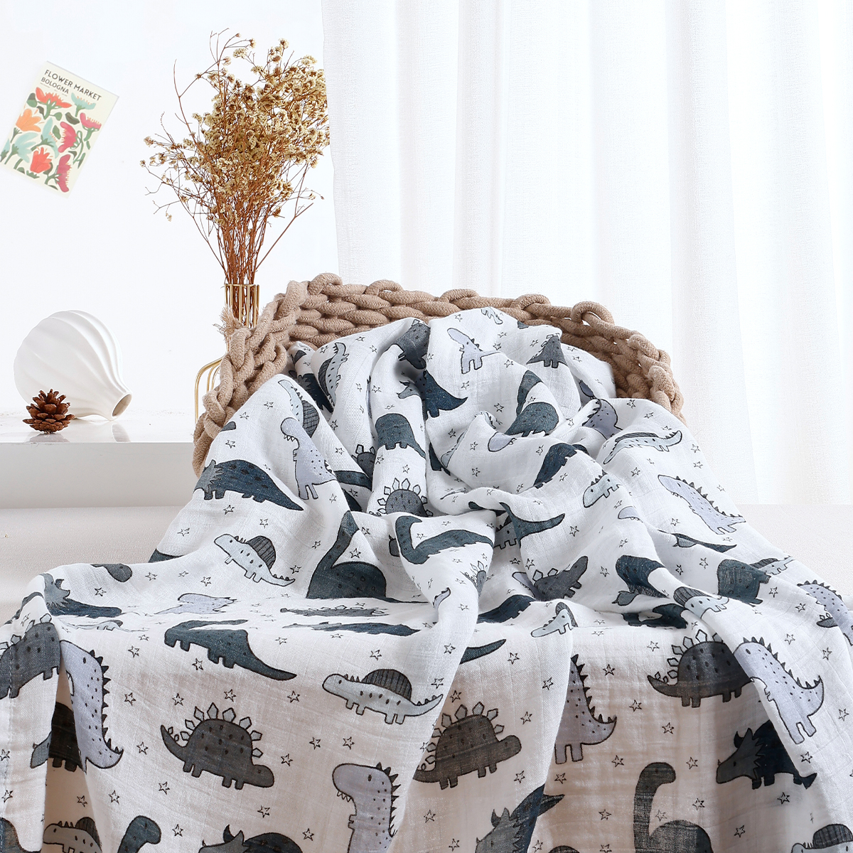 Happyflute 120*110CM  Muslin S - Quilt Cotton Summer 评论和价格