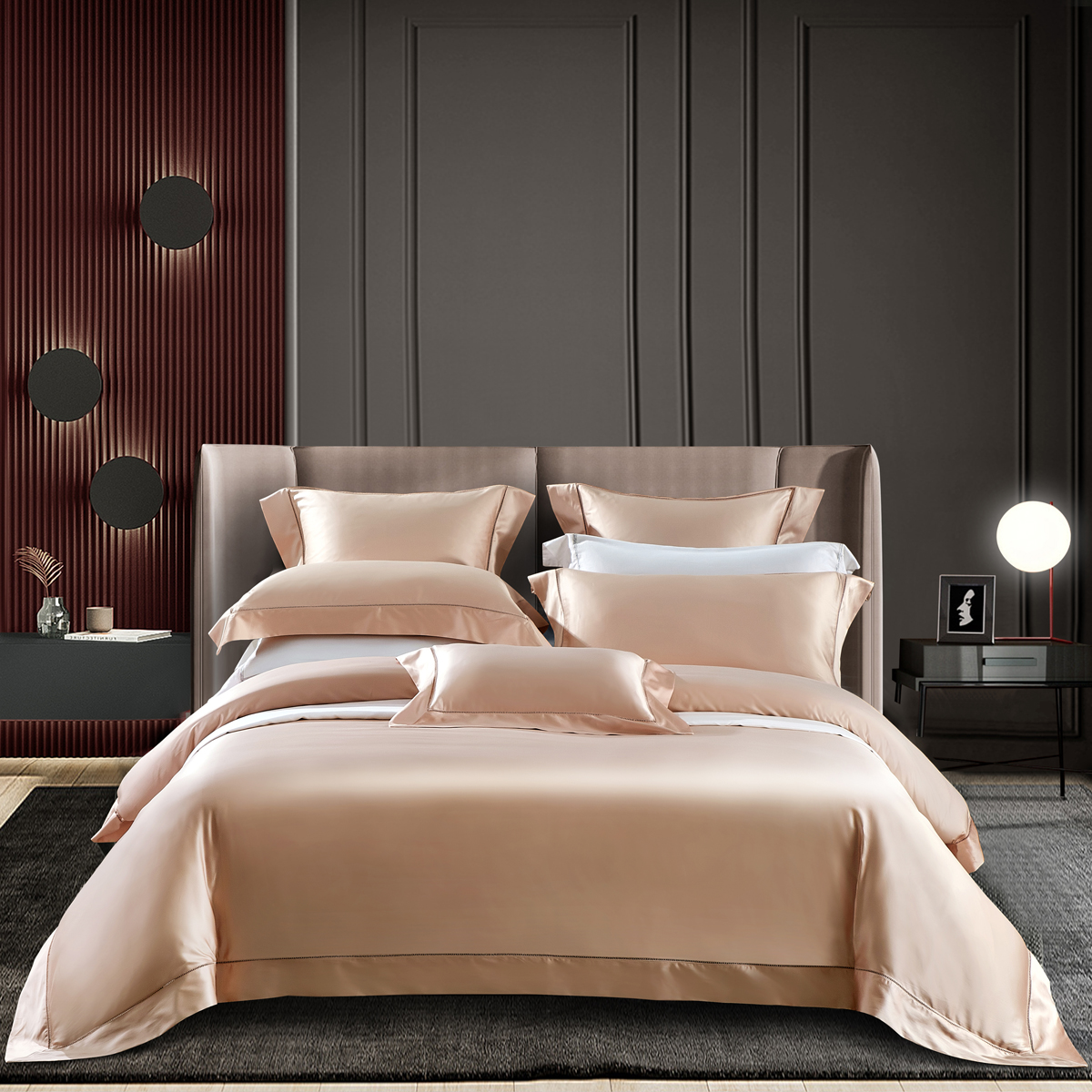 100% Egyptian Cotton Sheet Pil - Silk Sheet Set 评论和价格