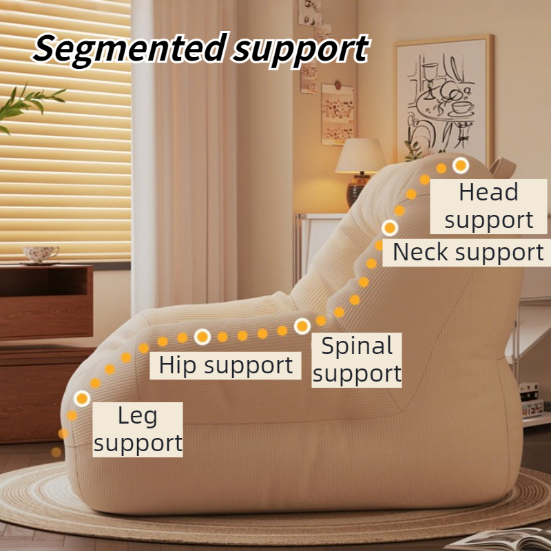 Lazy Bean Bag Sofas Portable C - Floor Cushion Pouf 评论和价格