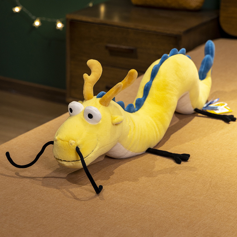 New Year Dragon Doll Soft Long - Bolster Pillow Long 评论和价格