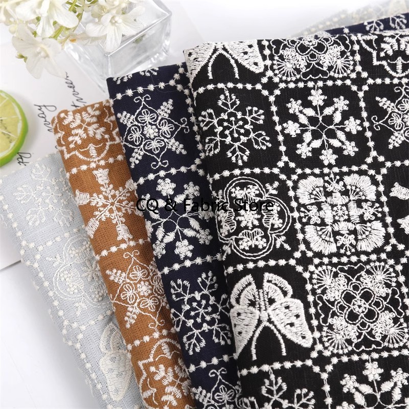New Embroidered Cotton Hemp Fa - Home Textiles Discount 评论和价格