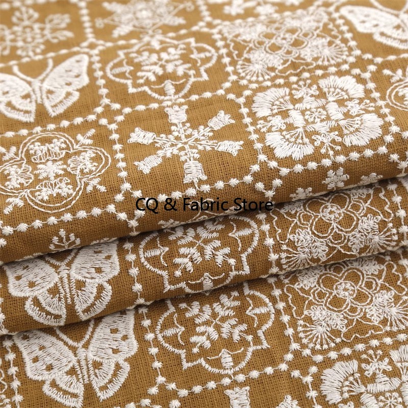 New Embroidered Cotton Hemp Fa - Home Textiles Discount 评论和价格