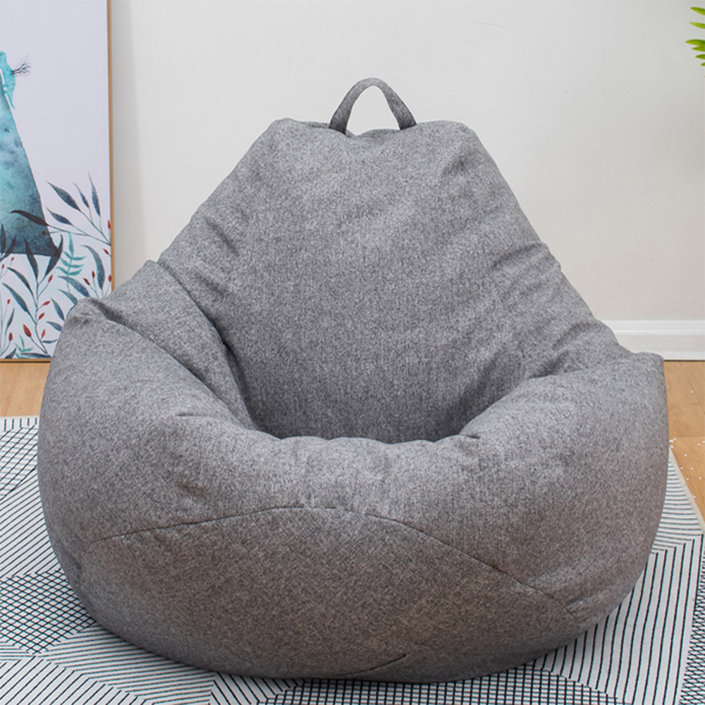 Large Small Lazy Sofa Cover Ch - Floor Cushion Pouf 评论和价格