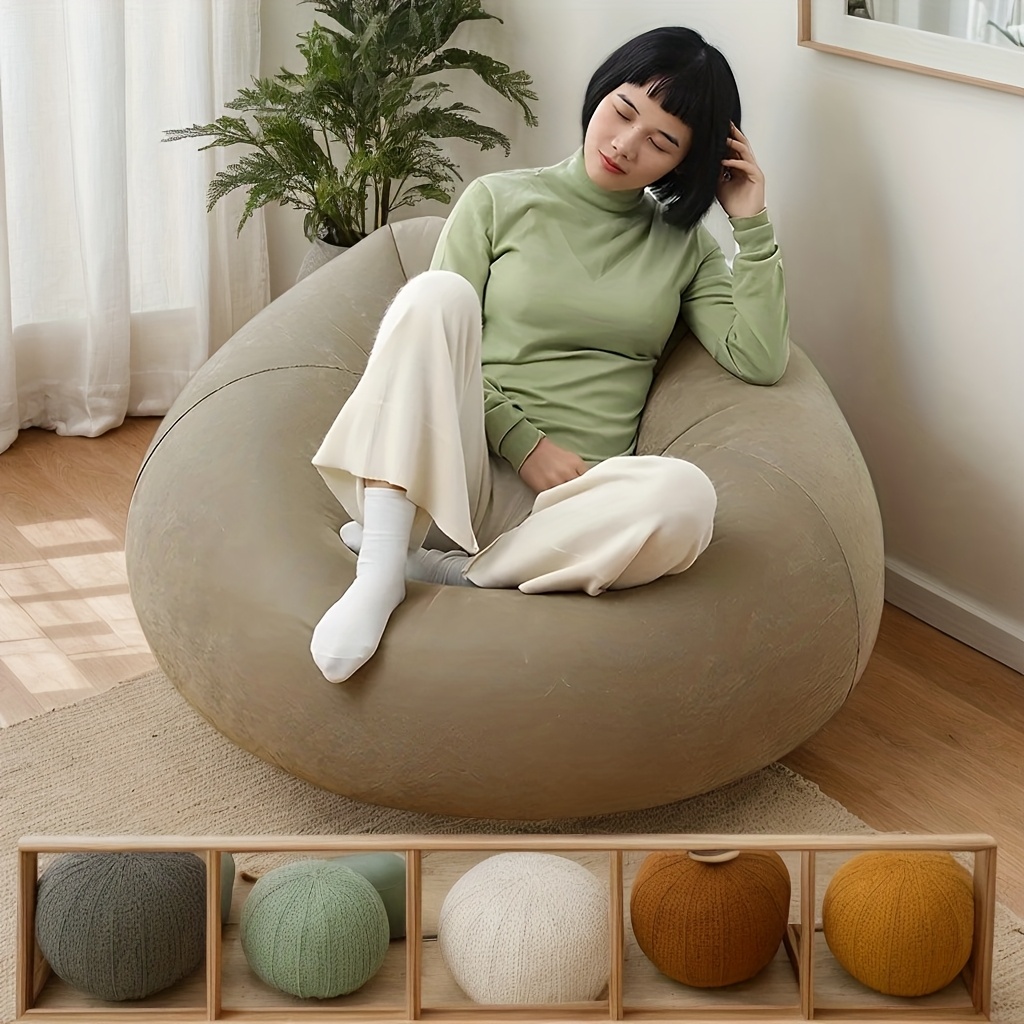 Large Lazy Inflatable Sofa Cha - Floor Cushion Pouf 评论和价格