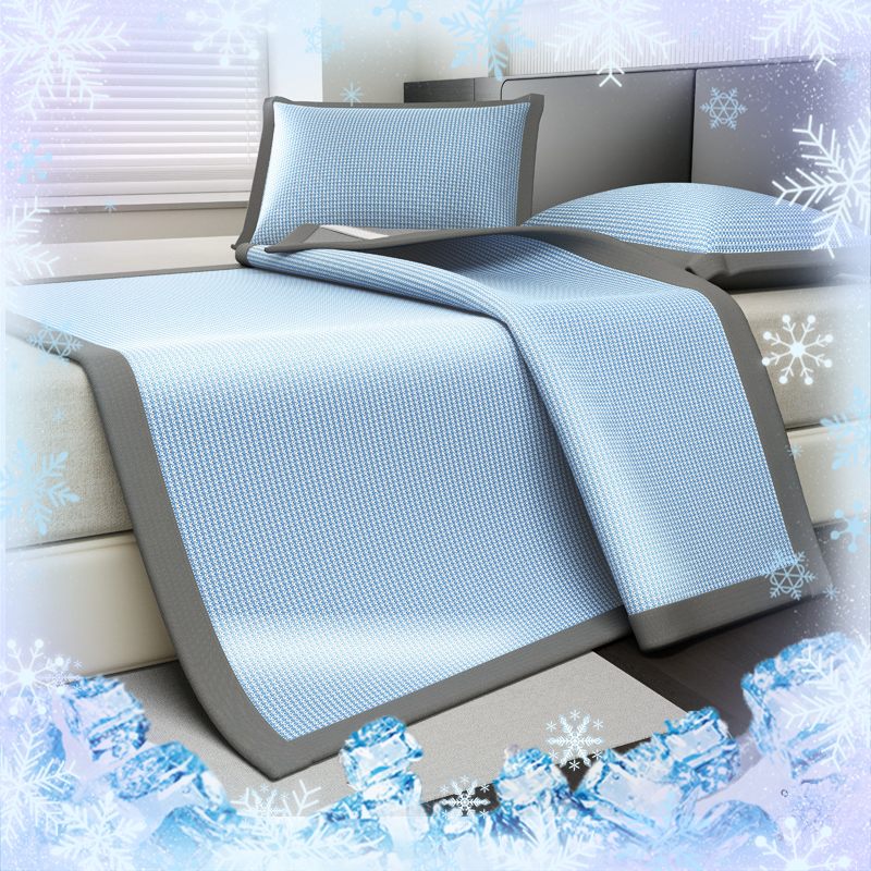 Summer Cooling Ice Silk Bed Sh - Silk Sheet Set 评论和价格