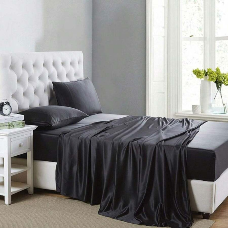 Silk Satin Sheets, Full Size B - Silk Sheet Set 评论和价格
